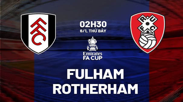 Nhận định bóng đá trận đấu giữa Fulham vs Rotherham United trong khuôn khổ vòng 3 FA Cup sẽ diễn ra vào lúc 02h30 ngày 6/1 phân tích thông tin lực lượng, đội hình dự kiến, soi kèo nhà cái, dự đoán tỉ số. Hãy đến W88 soi kèo bóng đá để biết thêm thông tin nhé .