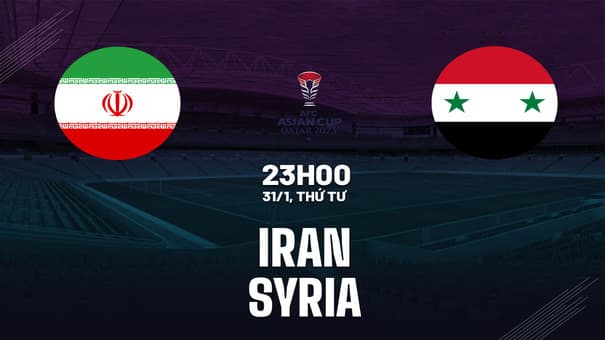 Nhận định bóng đá trận Iran vs Syria diễn ra lúc 23h00 ngày 31/1 trong khuôn khổ vòng 1/8 Asian Cup 2023 phân tích thông tin lực lượng, đội hình dự kiến, soi kèo nhà cái, dự đoán tỉ số. Hãy đến W88 soi kèo bóng đá để biết thêm thông tin nhé .