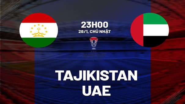 Nhận định bóng đá trận Tajikistan vs UAE diễn ra lúc 23h00 ngày 28/1 trong khuôn khổ vòng 1/8 Asian Cup 2023 phân tích thông tin lực lượng, đội hình dự kiến, soi kèo nhà cái, dự đoán tỉ số. Hãy đến W88 soi kèo bóng đá để biết thêm thông tin nhé .