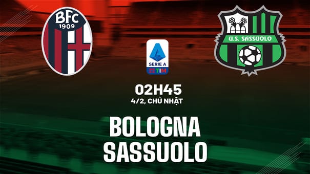 Nhận định Bologna vs Sassuolo, dự đoán bóng đá Serie A hôm nay 02h45 ngày 4/2 chính xác Với ưu thế sân nhà, Bologna được dự đoán sẽ thắng được Sassuolo. Về thẻ phạt, trận đấu này dễ có nhiều thẻ phạt khi được điều khiển bởi trọng tài chính là người nghiêm khắc. Về phạt góc, các trận gần đây của Bologna có nhiều phạt góc, họ có thể biến trận đấu này mang về thông số tương tự. Hãy đến iBet1668 soi kèo bóng đá để biết thêm thông tin nhé .