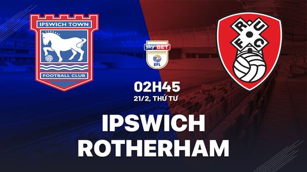 Ipswich vs Rotherham 2h45 ngày 21/2 (Hạng nhất Anh 2023/24) Phải đến khi mất Top 2 (có vé thăng hạng trực tiếp lên Premier League), Ipswich mới dần tìm lại phong độ đích thực. Chiến thắng 2-1 mới đây trên sân của Swansea là khúc khải hoàn thứ 2 liên tiếp của thầy trò HLV Kieran McKenna sau chuỗi 4 trận chính thức không biết đến mùi chiến thắng (thua 2). Hãy đến W88 soi kèo bóng đá để biết thêm thông tin nhé .