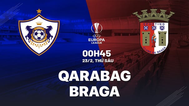 Qarabag vs Braga 0h45 ngày 23/2 (Europa League 2023/24) Qarabag đã tạo ra bất ngờ lớn nhất lượt đi playoff 1/8 Europa League mùa này khi đánh bại Braga trên cơ hoàn toàn ngay tại sân đối phương bằng thắng lợi thuyết phục 4-2. Thậm chí tỷ số đã có thể đậm hơn nếu như họ không bị thủng lưới bởi một quả phạt đền vào phút 90+1. Hãy đến W88 soi kèo bóng đá để biết thêm thông tin nhé .