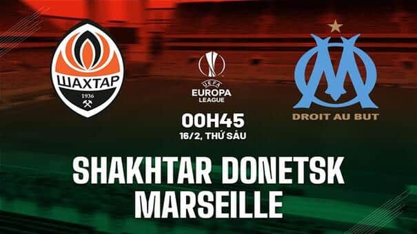 Nhận định Shakhtar Donetsk vs Marseille (00h45 ngày 16/2): Ngày trở lại khó khăn .Trở lại thi đấu sau 2 tháng nghỉ đông, Shakhtar Donetsk gặp ngay một đối thủ khó chơi là Marseille. Hai đội sẽ chiến đấu để giành 1 vé vào vòng 16 đội của Europa League năm nay. Hãy đến W88 soi kèo bóng đá để biết thêm thông tin nhé .