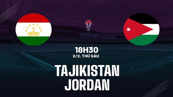 Nhận định bóng đá Tajikistan vs Jordan 18h30 ngày 2/2 (Asian Cup 2023). Nhận định bóng đá, ý kiến chuyên gia, dự đoán kết quả, phân tích - thống kê trận đấu. Hãy đến W88 soi kèo bóng đá để biết thêm thông tin nhé .