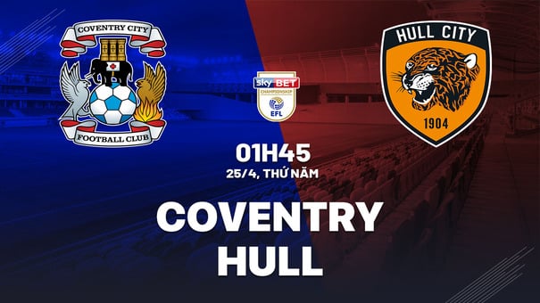 Nhận định bóng đá Coventry vs Hull 1h45 ngày 25/4 (Hạng nhất Anh 2023/24). Hãy đến W88 soi kèo bóng đá để biết thêm thông tin .