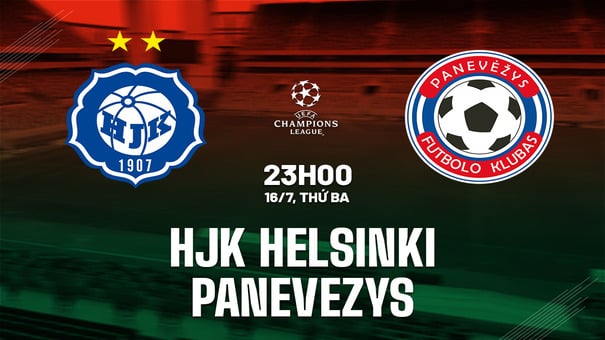 Nhận định HJK Helsinki vs Panevezys 23h00 ngày 16/7 (Champions League 2024/25). Hãy đến W88 soi kèo bóng đá .