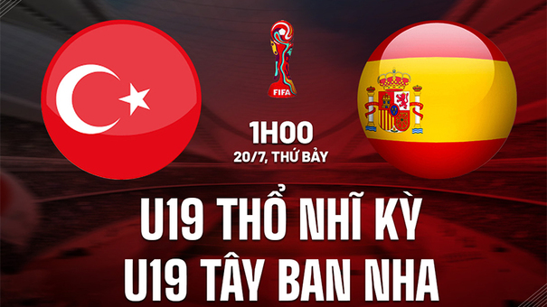 Nhận định U19 Thổ Nhĩ Kỳ vs U19 Tây Ban Nha 1h00 ngày 20/7 (U19 Châu Âu 2024). Hãy đến W88 soi kèo bóng đá .