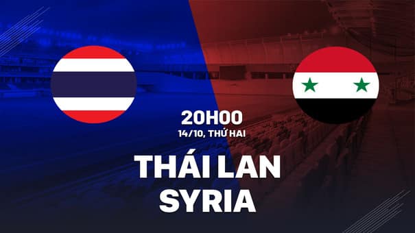 Nhận định bóng đá Thái Lan vs Syria 20h00 ngày 14/10 (King's Cup 2024). Hãy đến W88 soi kèo bóng đá .